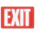 Us Stamp & Sign Us Stamp 4792 Glow In The Dark Sign  8 x 12  Red Glow  Exit 4792